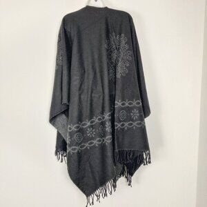 Women's Cape One Size Black Gray Warm Winter Comfy Daily Vintage Stylish Casual